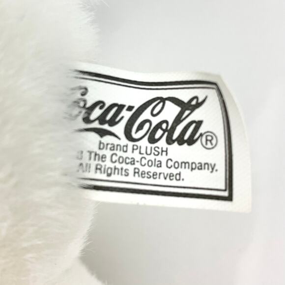 Vintage Coca Cola Polar Bear Plush 1998 New With Tags White Red Logo - Picture 6 of 15
